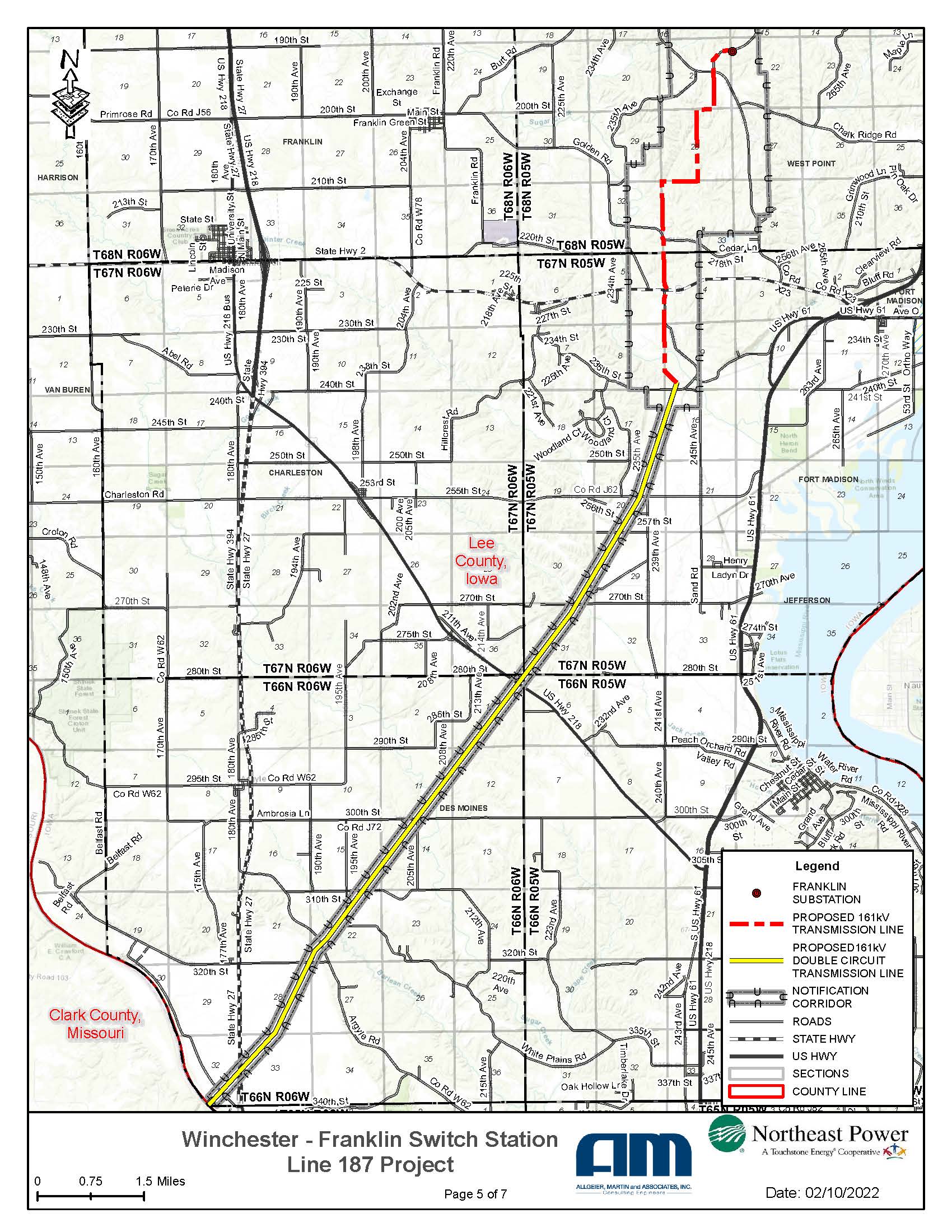 Line rebuild map